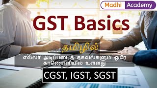 GST Basics in Tamil  CGST SGST IGST  Return Filing Details  Taxation in Tamil  GST Rate [upl. by Marieann869]