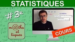 LE COURS  Statistiques  Troisième [upl. by Adnuhsat]