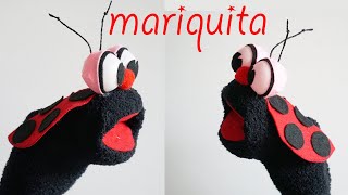 Títere de Mariquita con calcetín  Vaquita San Antonio [upl. by Droffig]