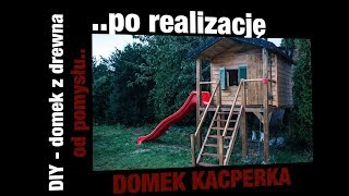 DIY  JAK ZBUDOWAĆ DOMEK Z DREWNA DLA DZIECI  PROJEKT  How to build kids house in the garden [upl. by Euqram727]