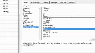 VideoTutorial Excel Stunden addieren [upl. by Aciret]