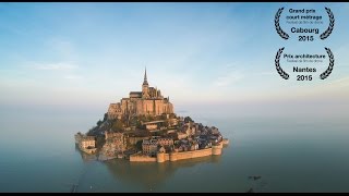 Mont Saint Michel from a drone [upl. by Teerpnam370]