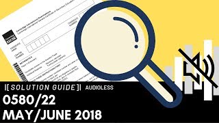 058022 MayJune 2018 Marking Scheme MS [upl. by Billmyre322]