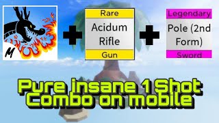 Acidum  Pole v2  Talon  Unescapable 1 shot combo  Mobile  PvP Hunting [upl. by Nauwtna]