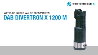 DAB Kit Divertron X 1200 M Onderwaterhydrofoor  Unboxing [upl. by Lizzie]