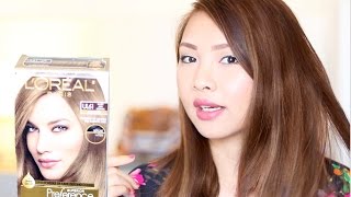 LOREAL UL61 HOW TO DYE DARK HAIR TO ASH BROWN [upl. by Remas548]