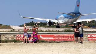 skiathos airport crazy take off [upl. by Zolner350]