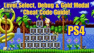 Sonic Mania amp Sonic Mania Plus  PS4  Level Select Debug Mode amp Gold Medal Cheat Code Guide [upl. by Noxas]