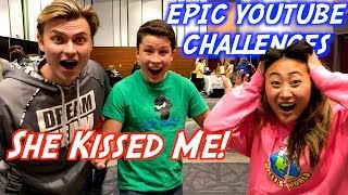 I got KISSED Ultimate YouTube Challenge With Carter Sharer [upl. by Aduhey]