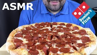 ASMR DOMINOS PIZZA CHEESY PEPPERONI Eating Sounds Mukbang NO TALKING [upl. by Colligan]