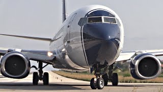 Boeing 737800 Takeoff JETBLAST amp CRAZY DRIVER  Skiathos Airport Plane Spotting  2nd St Maarten [upl. by Apeed]