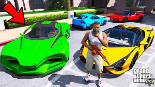 Franklin Stealing Billionaires Secret Sports Cars In GTA 5  SHINCHAN and CHOP [upl. by Odicalp791]