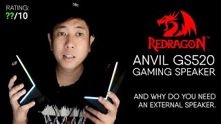 Redragon Anvil GS520 RGB Gaming Speaker and Why Do You Need An External Speaker [upl. by Irianat]