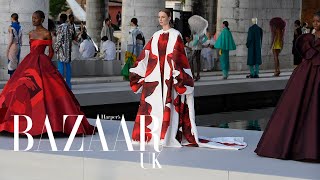 Best of the haute couture fashion shows autumnwinter 2021  Bazaar UK [upl. by Cresida]