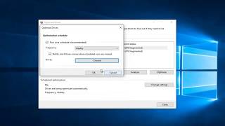 Disable Or Enable Automatic Defrag Windows 10 Tutorial [upl. by Warner]