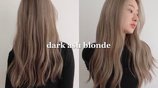 DARK ASH BLONDE AT HOME 💈👩🏽 [upl. by Milks127]