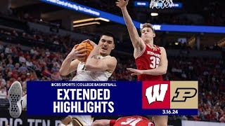 Wisconsin vs Purdue College Basketball Highlights  CBS Sports [upl. by Walrath]