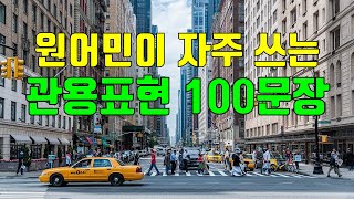 영어회화 영어 이디엄  관용표현 100문장 [upl. by Ailemrac]