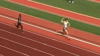 Dont get cocky Runner loses after celebrating too early [upl. by Steinke253]