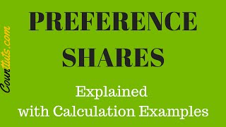 Preference Shares  Cost of preference shares Calculation Examples [upl. by Atarman]