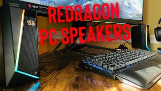 Redragon GS520 Anvil RGB Desktop Speakers Unboxing amp Soundtest [upl. by Scholz]