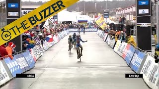 Cyclist celebrates too early loses World Championships [upl. by Eceer]