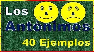 Los antónimos 40 ejemplos [upl. by Zug]