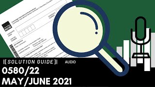 058022 MayJune 2021 Marking Scheme MS Audio Voiceover [upl. by Therine]