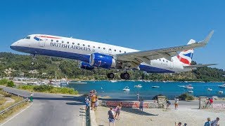 SKIATHOS AIRPORT  JETBLASTS LOW LANDINGS and GO AROUNDS  The EUROPEAN ST MAARTEN 4K [upl. by Ventura990]