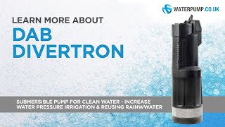 Divertron  DAB Pumps  Waterpumpcouk [upl. by Cattan]