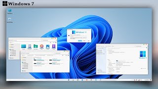 Windows 11 Theme For Windows 7  Make Windows 7 Look Like Windows 11  Windows 7 Ultimate [upl. by Barnaba]