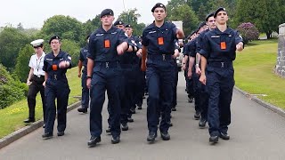 Surge in new ratings joining the Royal Navy sees some new recruits being trained at Dartmouth [upl. by Eirbua]