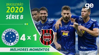 CRUZEIRO 4 X 1 BRASIL DE PELOTAS  MELHORES MOMENTOS  26ª RODADA BRASILEIRÃO SÉRIE B 2020 geglobo [upl. by Ibbed]