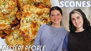 How To Make Delicious SCONES At Home  Dessert People [upl. by Boardman86]