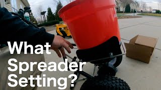 What Spreader Setting Do I Use DIY Spreader Settings  EarthWay 2150 [upl. by Einiar981]