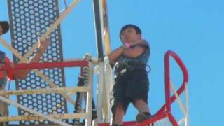 Little kid bungee jumping in Dallas [upl. by Neit940]