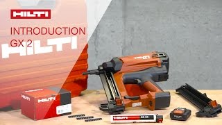 INTRODUCTION to using the Hilti gasactuated fastening tool GX 2 [upl. by Nodnalb917]