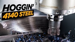 Kennametal Mill 412 KT CNC Machining 4140 Steel  Tangential Milling  VLOG 63 [upl. by Ahsieuqal]