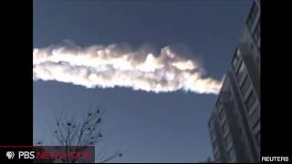 Meteor Blows Out Windows and Injures Hundreds in Siberia [upl. by Heimer]