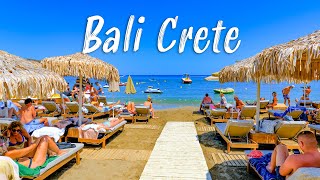 Crete Greece Bali walking tour in 4K Greece 2022 🇬🇷 [upl. by Xenos]