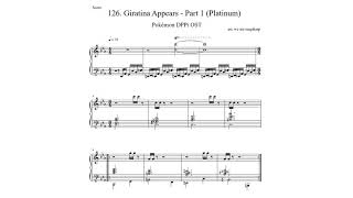 【Pokémon DPPt】 Giratina Appears  Part 1 Platinum Piano Sheets [upl. by Macegan345]