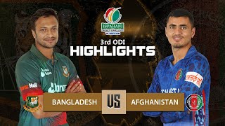 Bangladesh vs Afghanistan Highlights  3rd ODI  Afghanistan tour of Bangladesh 2022 [upl. by Millicent]