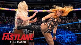 FULL MATCH  Becky Lynch amp Naomi vs Natalya amp Carmella WWE Fastlane 2018 [upl. by Medlin]