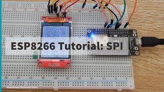 4 NodeMCU ESp8266 Tutorial SPI interface ST7735 LCD Write Only [upl. by Sirk611]