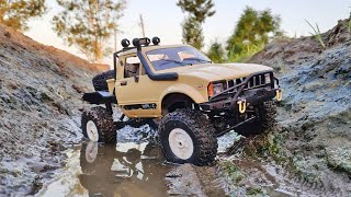 Rc Offroad Military Truck on Banggood  Wpl C14 offroad Testing [upl. by Emmeline]