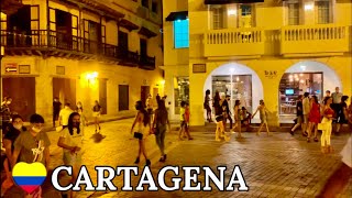 CLOCK TOWER AT NIGHT CARTAGENA  COLOMBIA 🇨🇴 JANUARY 2021 [upl. by Maxantia]