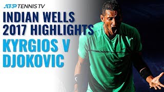 Extended Highlights When Kyrgios Shocked Djokovic  Indian Wells 2017 [upl. by Aihsia378]