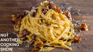 PERFECT SPAGHETTI CARBONARAthe easy way [upl. by Rebmit]