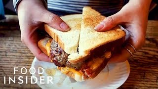 How The World’s First Burger Was Made At Louis’ Lunch  Legendary Eats [upl. by Sunny]