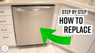 DIY replace or install dishwasher for beginners [upl. by Rebmit949]